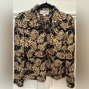 St. John by Marie Gray, knit zip evening jacket